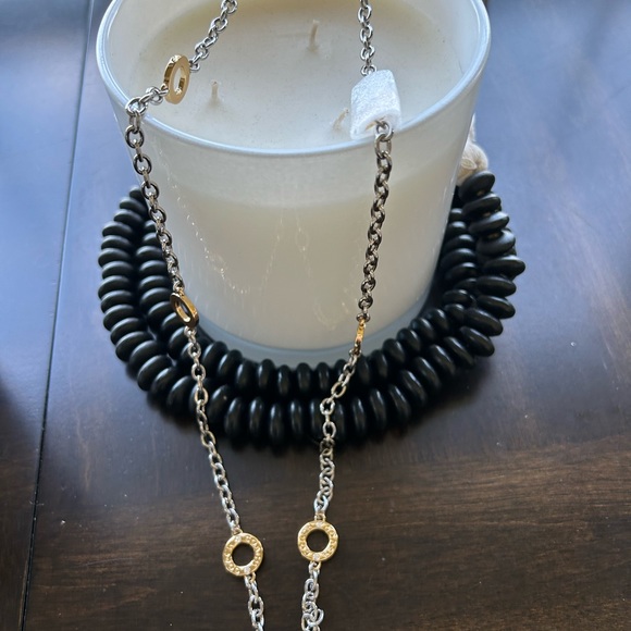 Coach gold tone circle station necklace - Picture 5 of 7